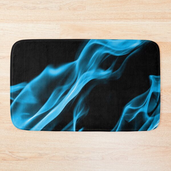 Item preview, Sky Blue Flames on Black Background designed and sold by Darcy777.