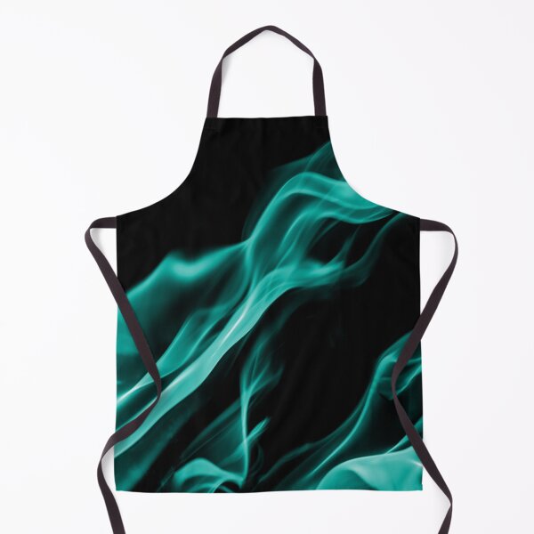 Item preview, Teal Flames on Black Background designed and sold by Darcy777.