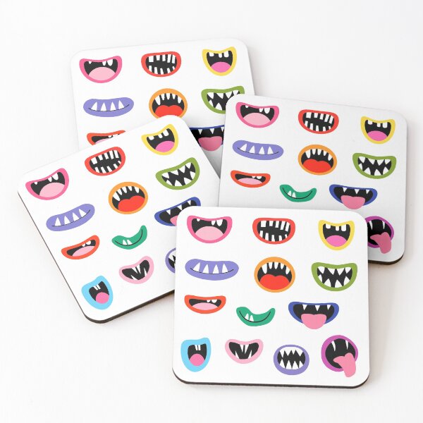 Item preview,  Funny Halloween Monster Mouths with Tongues and Teeth designed and sold by Pravokrugulnik.