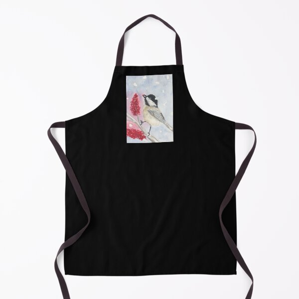 Item preview, Winter Chickadee with red berries designed and sold by ChrisKrantzArt.