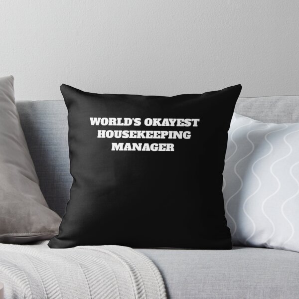 Item preview, Worlds okayest housekeeping manager cleaning designed and sold by Jeangel97.