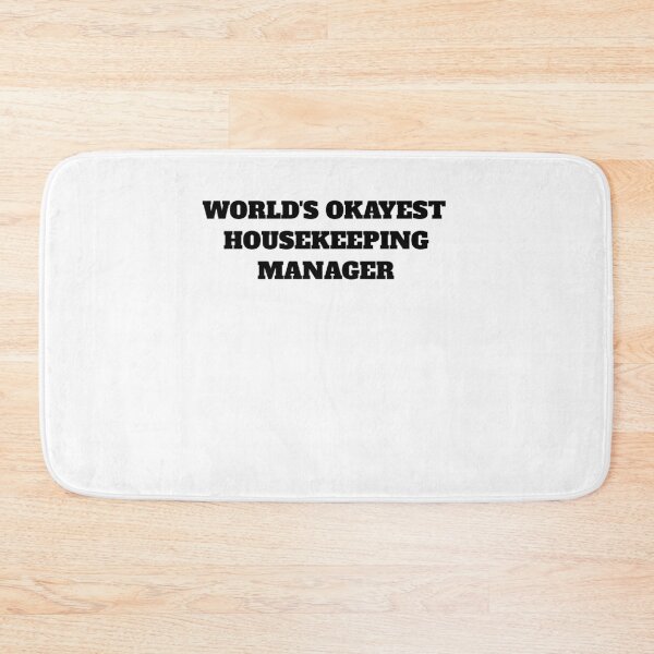 Item preview, Worlds okayest housekeeping manager cleaning designed and sold by Jeangel97.