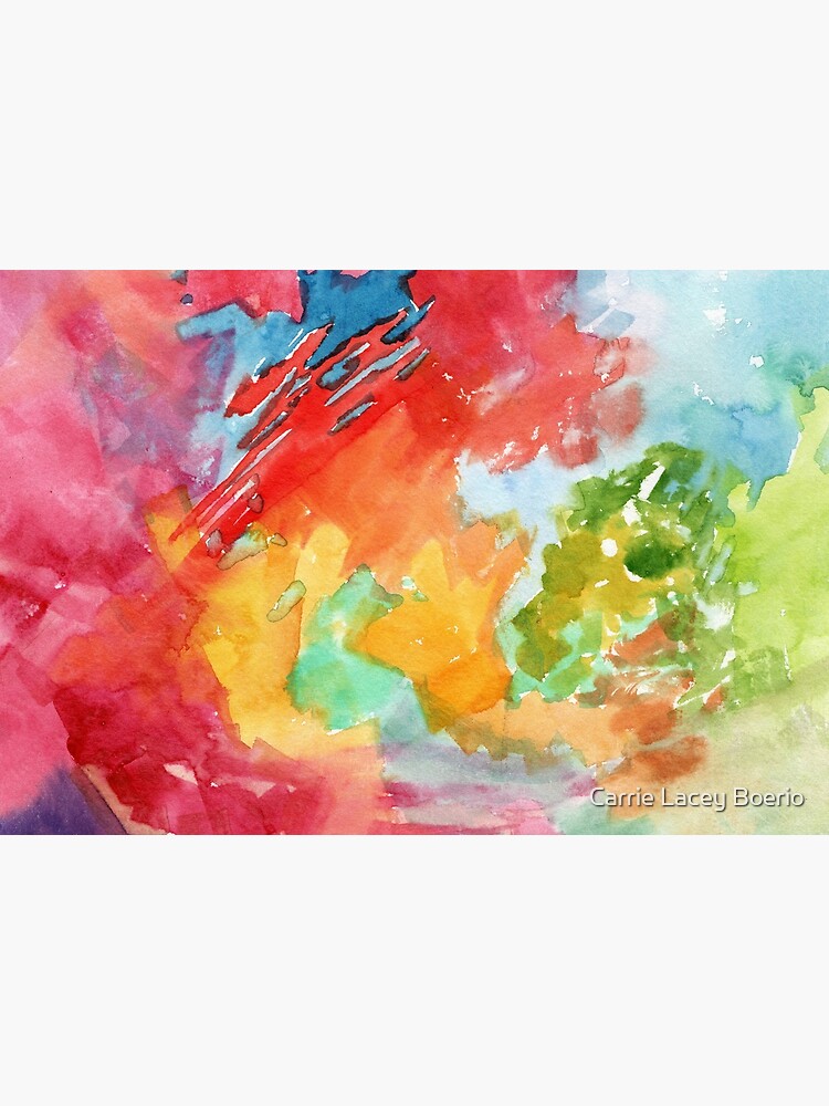 Autumn Arboretum Abstract Painting by Carrie Lacey Boerio by cboerio