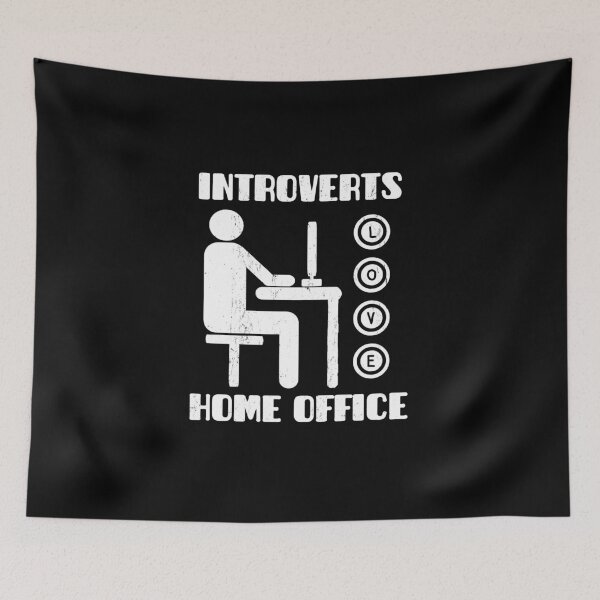 Item preview,  Introverts love home office vintage designed and sold by the-nic-001.