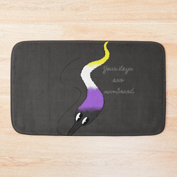 Item preview, Your days are numbered Non-binary pride worm designed and sold by SkeletalReigns.