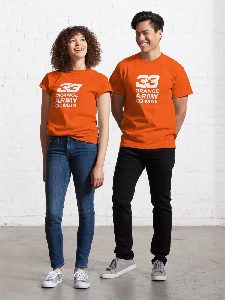 Go Max Verstappen Orange Army T Shirt By Fe2kak Redbubble