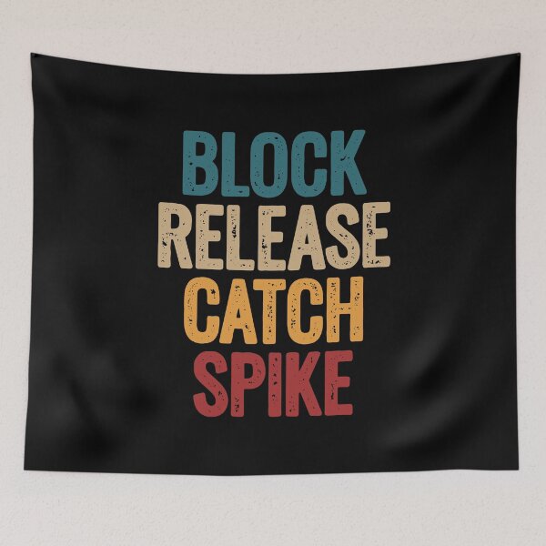 Item preview, Block Release Catch Spike Funny Football Retro designed and sold by Go-Fun.