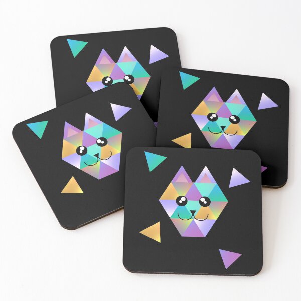Item preview, Abstract Cat, Geometric Cat, Stained Glass designed and sold by Midsummer1942.