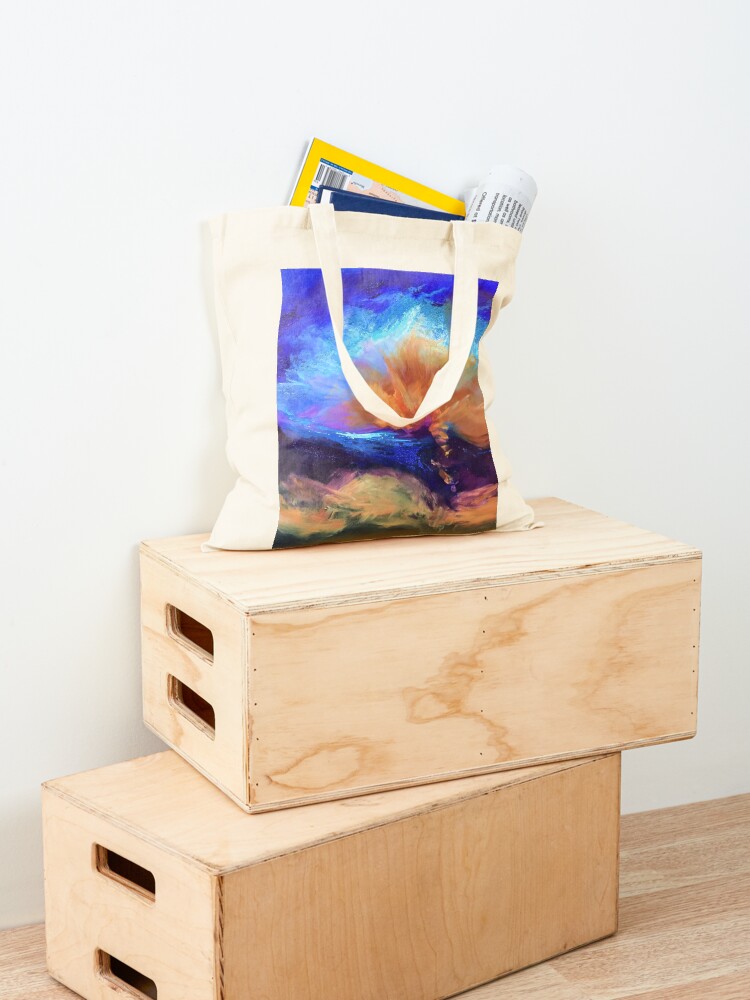 Alternate view of Color Burst Painting by Carrie Lacey Boerio Tote Bag