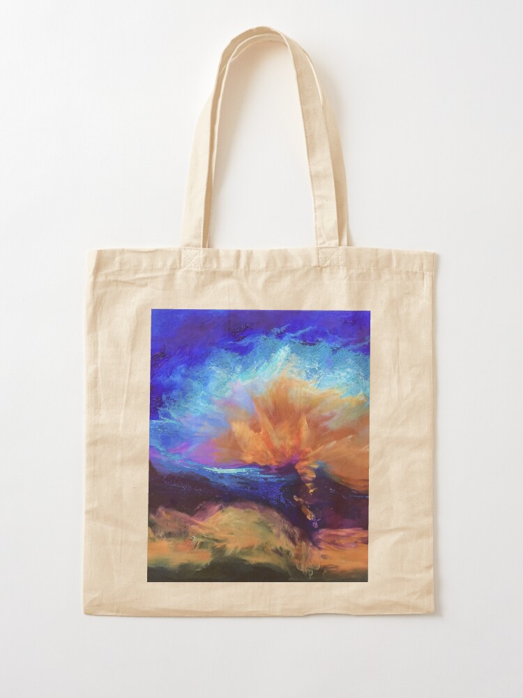 Alternate view of Color Burst Painting by Carrie Lacey Boerio Tote Bag