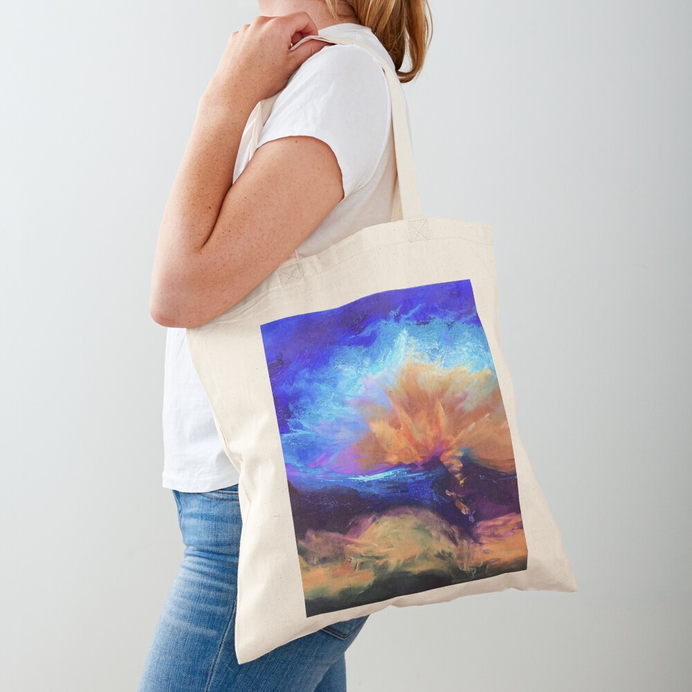 Color Burst Painting by Carrie Lacey Boerio Tote Bag