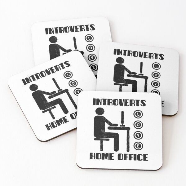Item preview, Introverts love home office vintage designed and sold by the-nic-001.