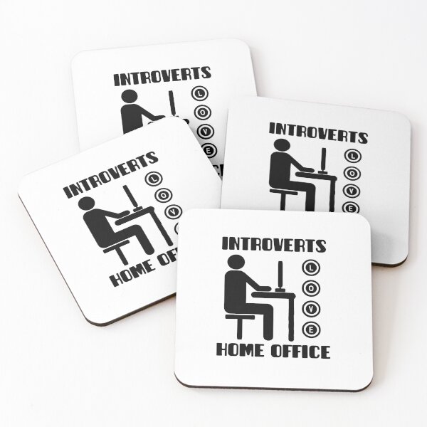 Item preview, Introverts love home office designed and sold by the-nic-001.