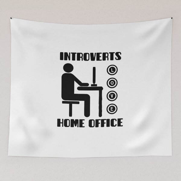 Item preview, Introverts love home office designed and sold by the-nic-001.