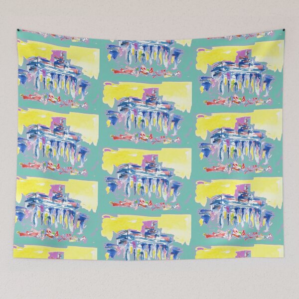 Item preview, Brandenburg Gate in turquoise designed and sold by Nicole Leidenfrost.