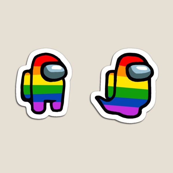 Rainbow Crewmate Magnet