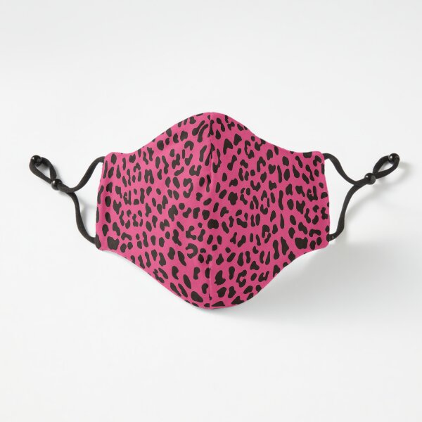 80s Punk Aesthetic Pink Leopard Animal Pattern Fitted 3-Layer