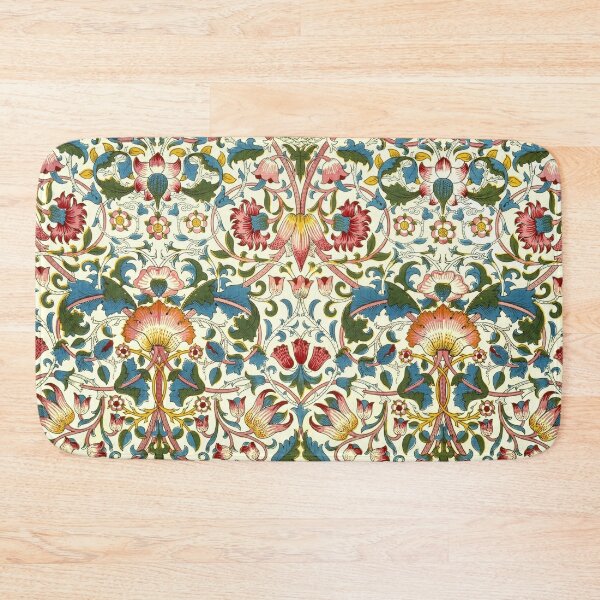 Bath Mat William Morris Memory Foam Honeysuckle Bathroom Art, Non Slip Shower  Mat, Large Soft Bath Mat, Bathroom Decor, Gifts 