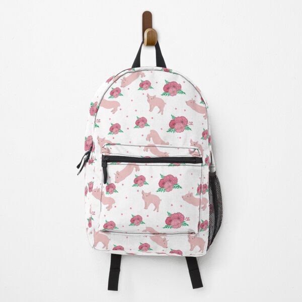 Item preview, Piglets and Florals Pattern designed and sold by Alawstrations.