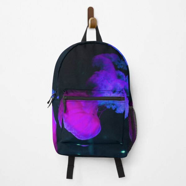 Item preview, Diving Neon Purple Blue Jellyfish designed and sold by StayCuztom.