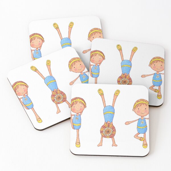 Item preview, Gymnastics - Tumbling Girls designed and sold by LouiseFranksArt.