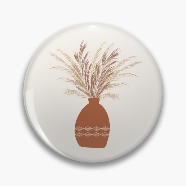Item preview, Pampas Pottery Vase Warm Tones Boho Minimalist Design designed and sold by zedonee.