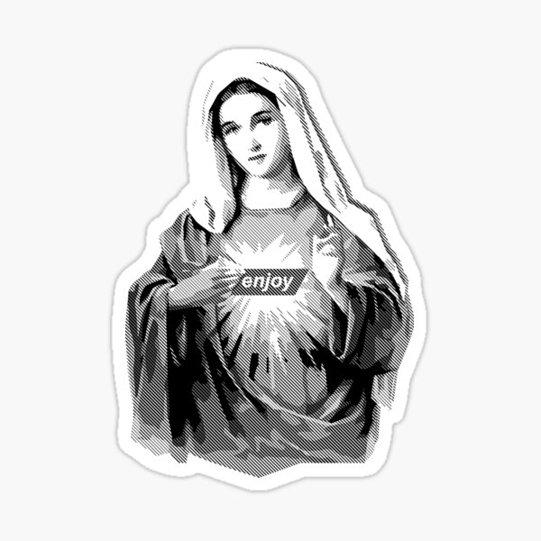 Enjoy Mary | Black Sticker