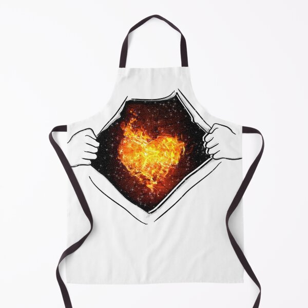 Item preview, Heart on Fire Revealed Open Shirt Chest Ribs designed and sold by Jolly-Yosei.