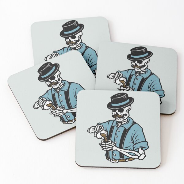 Item preview, Hipster Skeleton Bartender Barista designed and sold by SLAG-Creative.