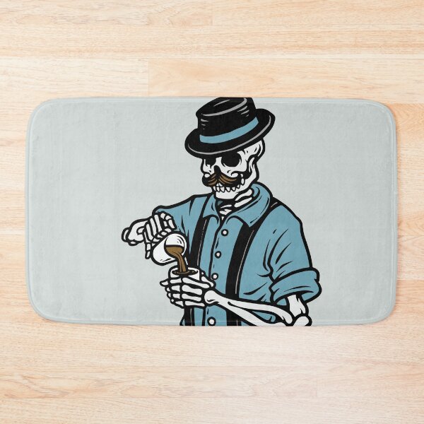 Item preview, Hipster Skeleton Bartender Barista designed and sold by SLAG-Creative.