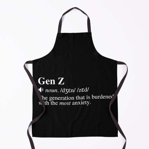 Item preview, Gen Z Definition - The Burden of Anxiety (Black Background) designed and sold by mind-illusions.