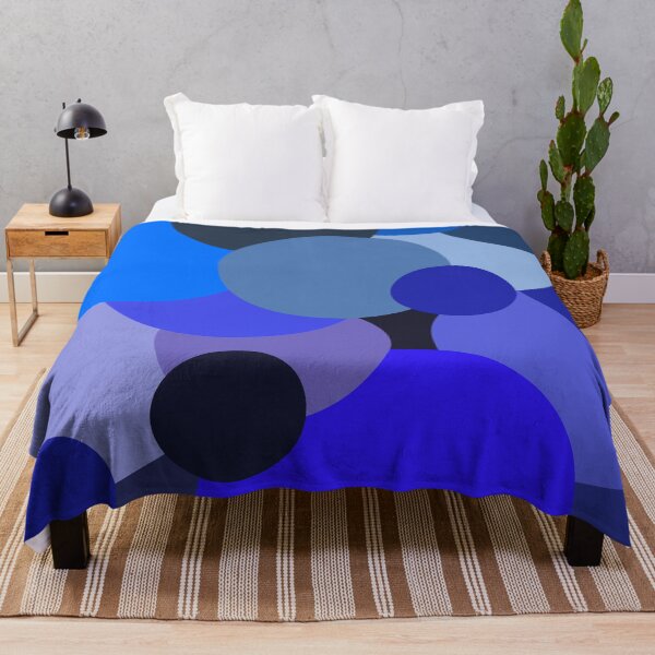 Item preview, abstract blue geometric design designed and sold by pauloneill-art.