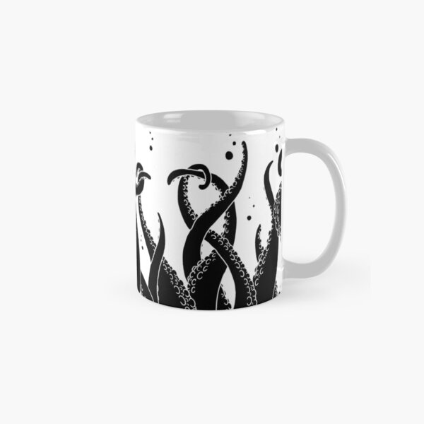 Deep Tentacle Action (Black) Classic Mug
