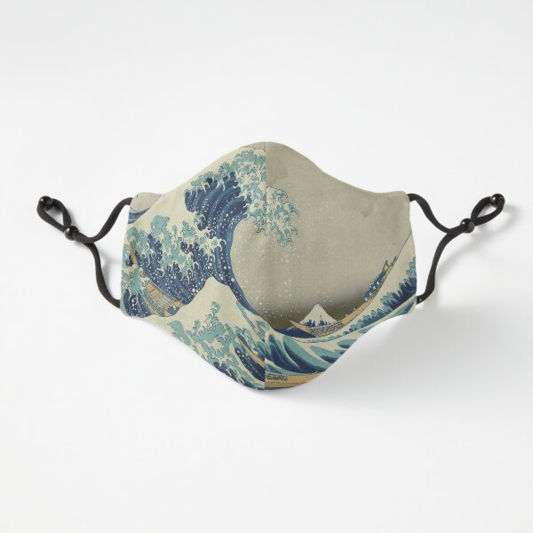 Masque ajusté - Hokusai Great Wave Masque ajusté