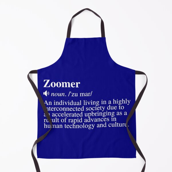 Item preview, Zoomer Definition - Interconnectedness (Navy/Blue Background) designed and sold by mind-illusions.