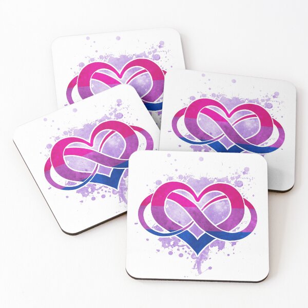 Item preview, Bi flag - Poly heart - LGBT symbol designed and sold by zachholmbergart.