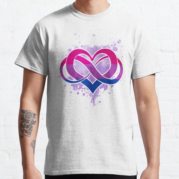 Bi flag - Poly heart - LGBT symbol Classic T-Shirt