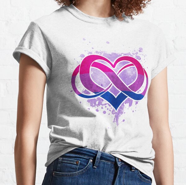 Bi flag - Poly heart - LGBT symbol Classic T-Shirt