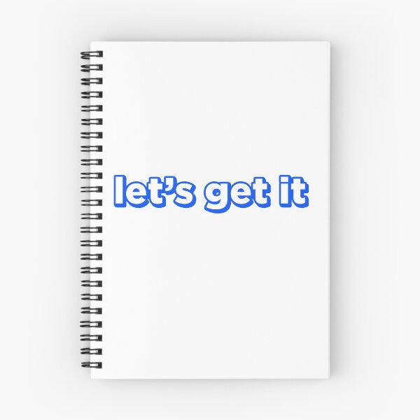 Item preview, Let's get it Blue 3d Text designed and sold by PeterPrv.