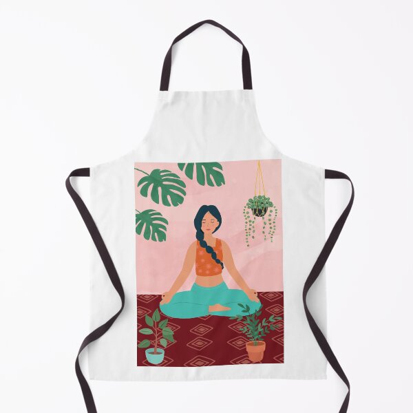 Item preview, woman meditates art - yoga - gift for mom designed and sold by meravshalom.
