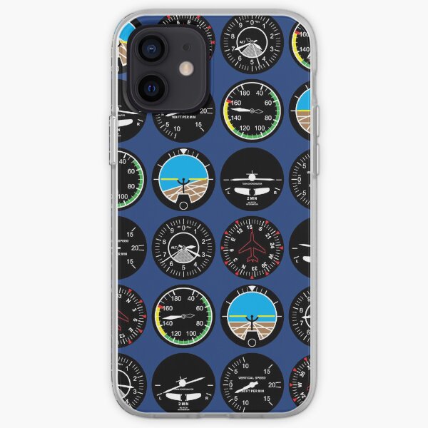 Instrumentos de vuelo Funda blanda para iPhone