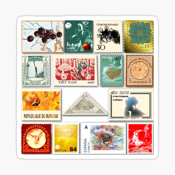 For the people that still use snail mail - Petrolium Blue Sticker