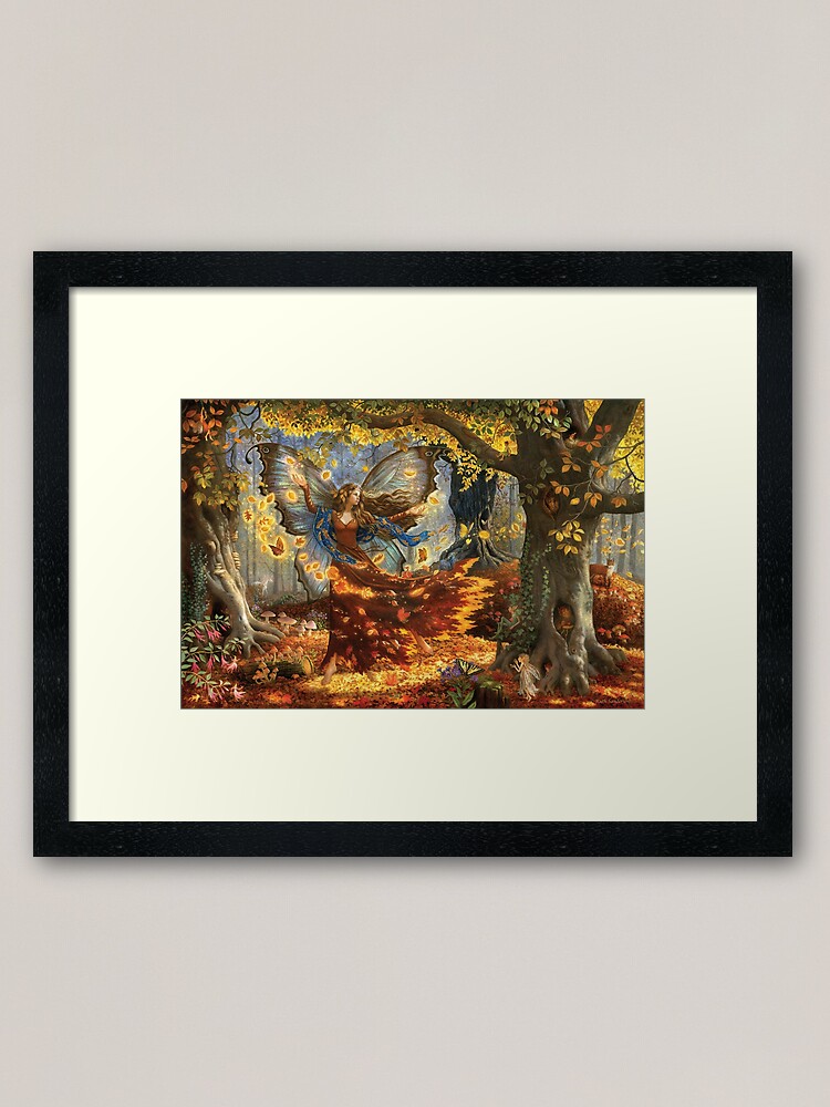 Thumbnail 1 of 7, Framed Art Print, Fall Fairy designed and sold by RuthSanderson.