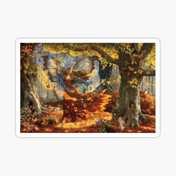 Fall Fairy Sticker