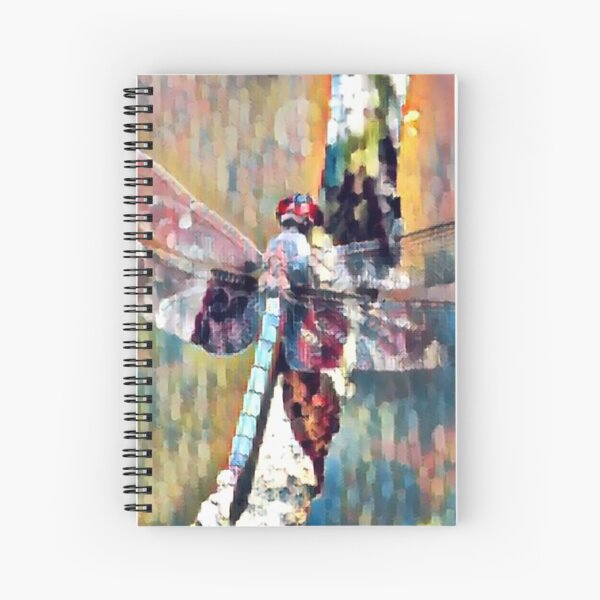 Light tipped Demon Dragonfly Spiral Notebook
