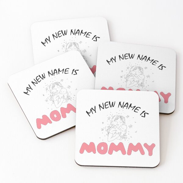 Artikelvorschau, Zeichendesign „Mein neuer Name ist Mama“ entworfen und verkauft von Artysneak.