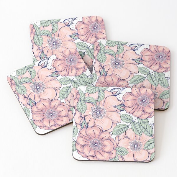 Item preview, Peach Flowers & Leaves designed and sold by GionaSophia.