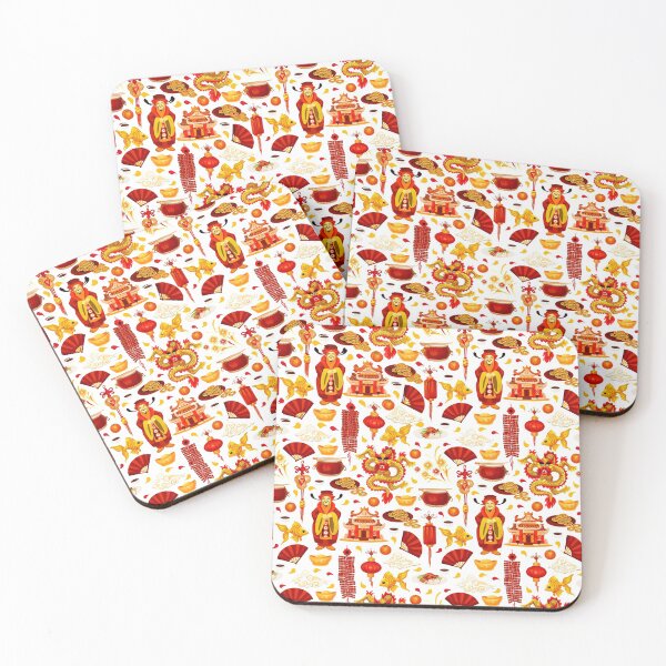 Item preview, Chinese New Year Good Luck and Fortune Pattern designed and sold by coffeetea2020.