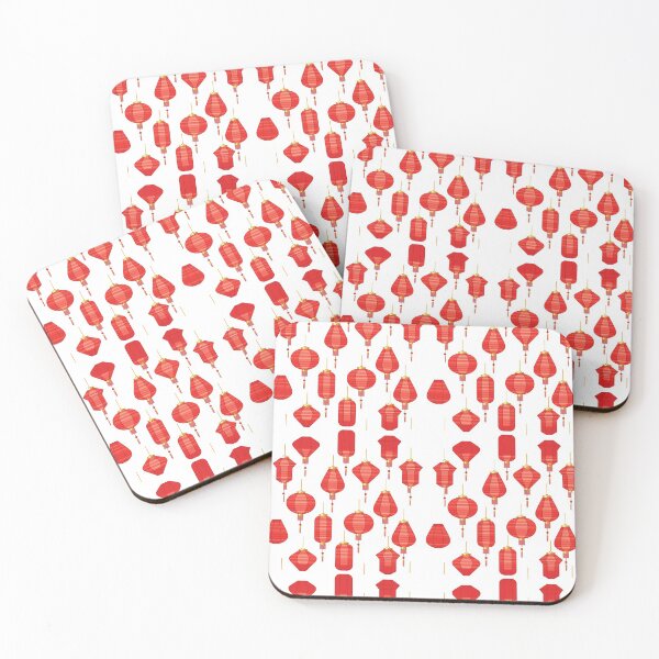 Item preview, Chinese New Year Good Luck and Fortune Lantern Pattern designed and sold by coffeetea2020.