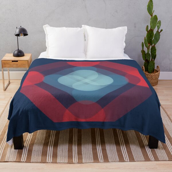 Artikelvorschau, Rot-Blau-geometrisches Muster entworfen und verkauft von Life Is Beautiful.